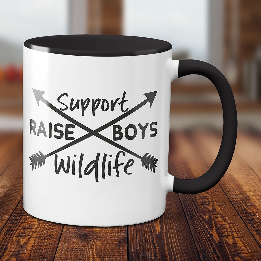 Support Wildlife - Raise Boys Engraved Coffee Mug – The Farmer's Wife WI