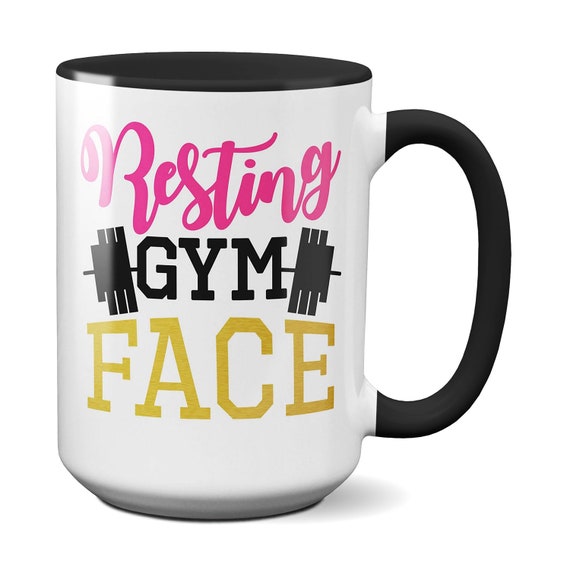 Resting Gym Face T Fitness Men Women Funny Workout Coffee Mug