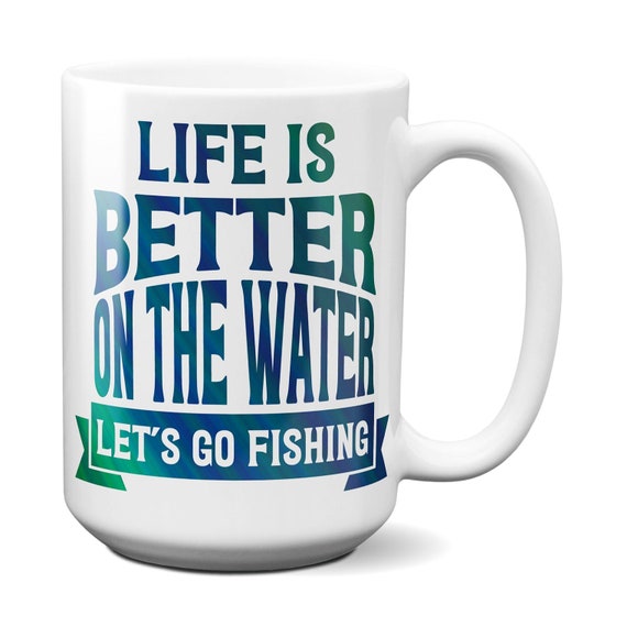 Buy Let's Go Fishing Mug Personalized Fishing Gifts for the