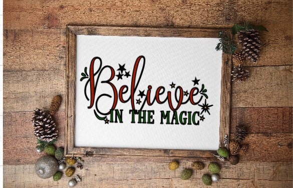 Christmas Signs Believe In The Magic Christmas Sign Holiday Signs