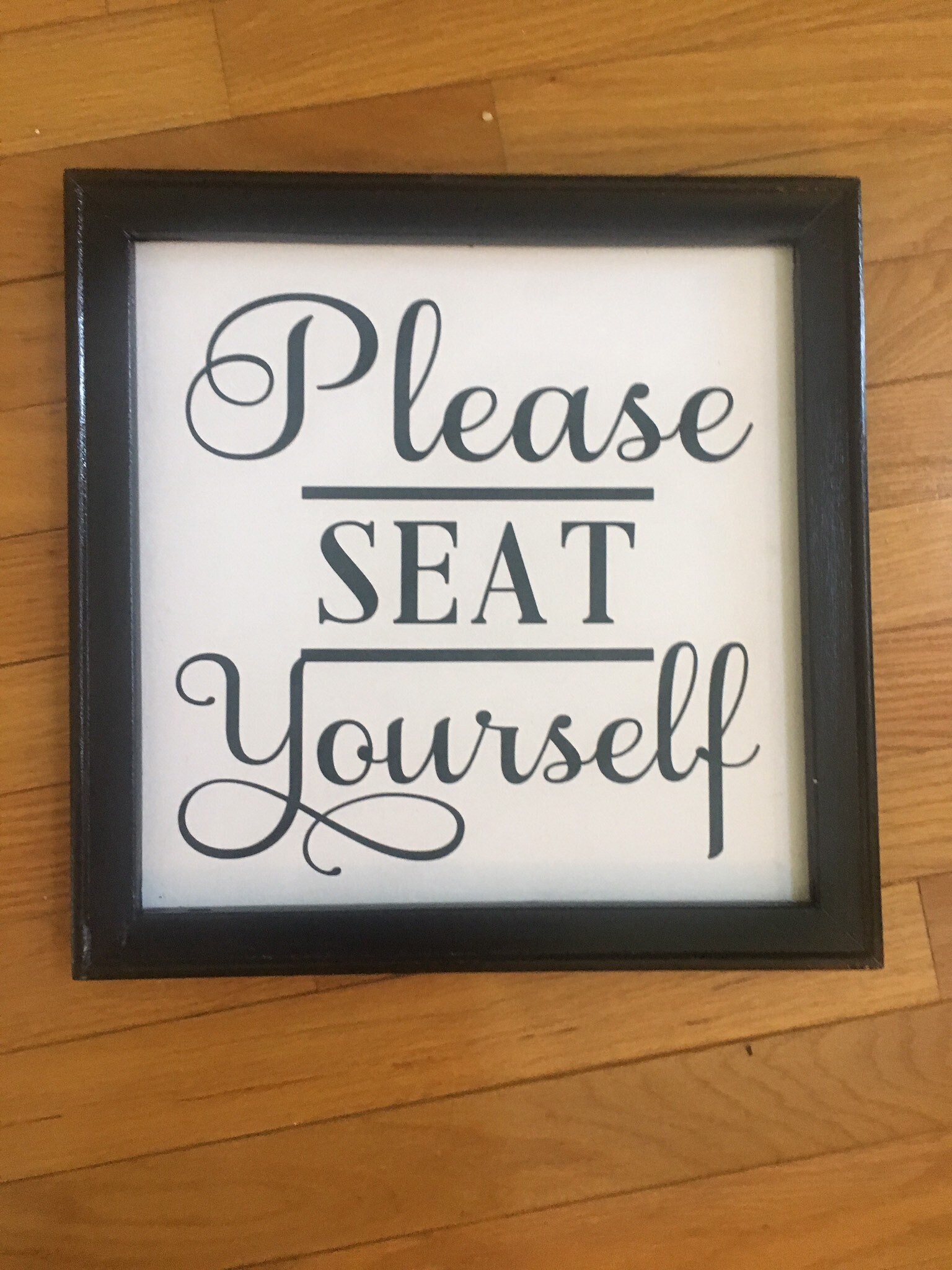 Please Seat Yourself sign. Funny bathroom signs. Bathroom Etsy