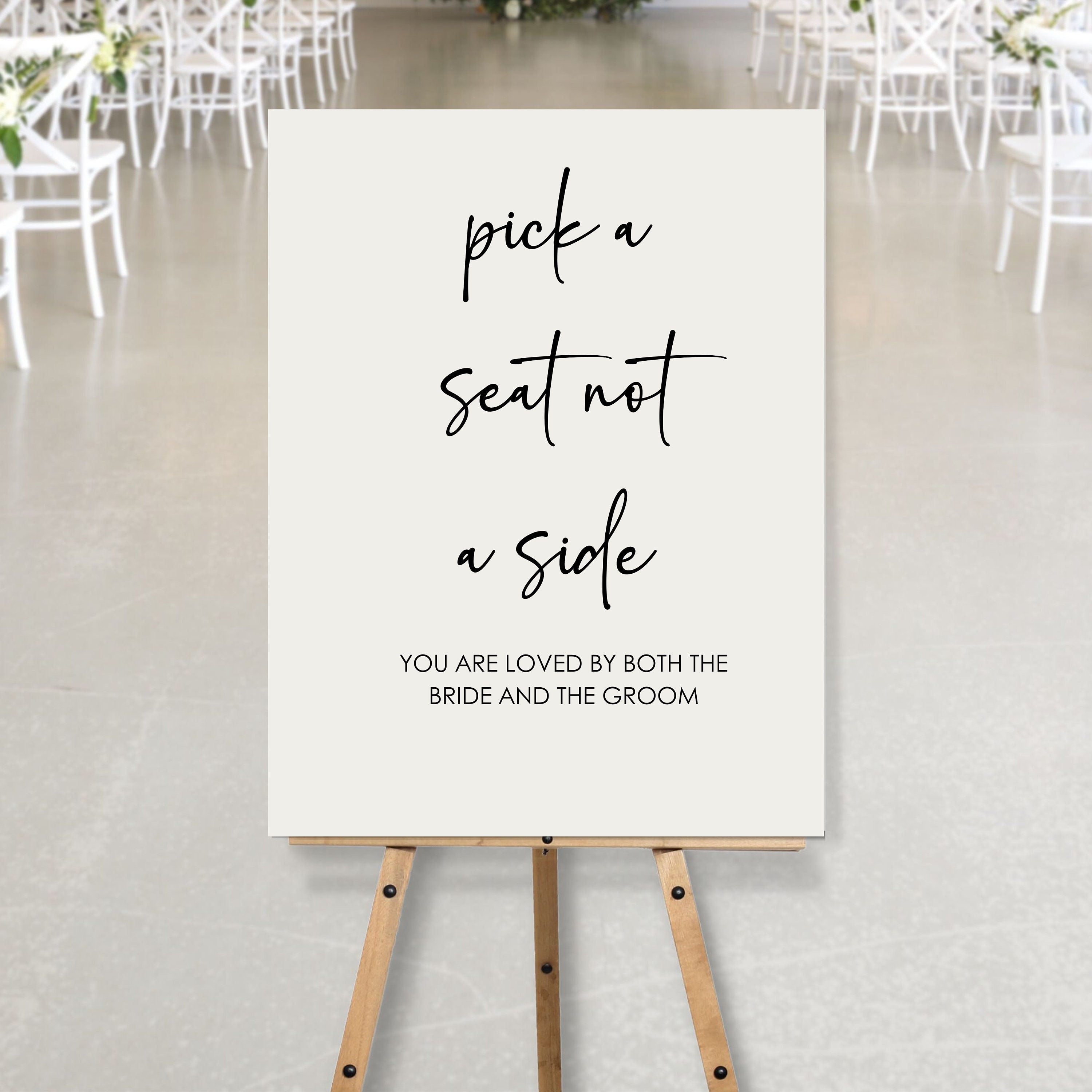 Rustic Wood Wedding Sign Stickers Pick A Seat Not A Side Country Wedding  Decoration Vinyl diy Wall Decals for Board Glass S427 - AliExpress