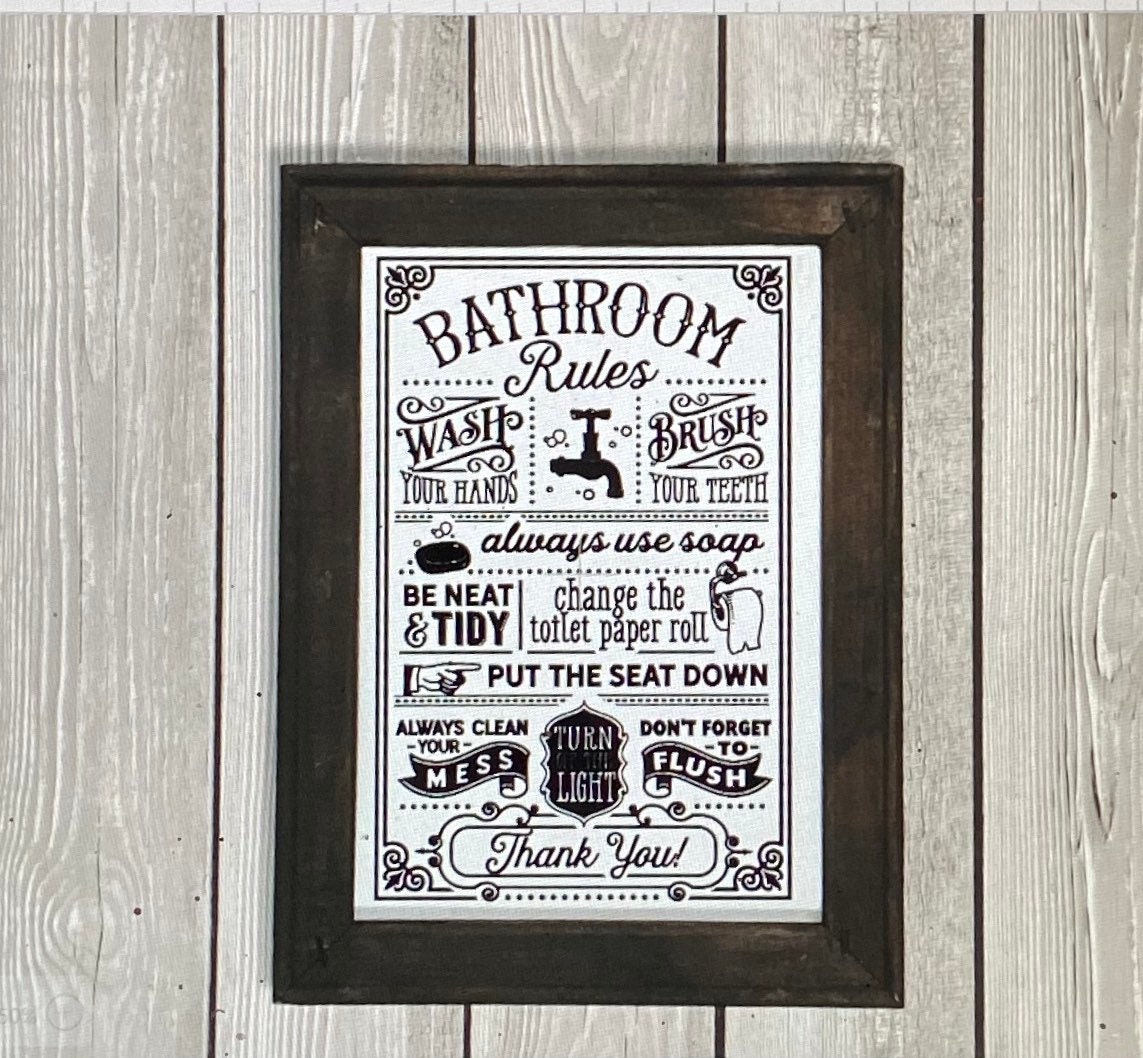 Bathroom rules sign bathroom signs. Bathroom sign. Rules for Etsy