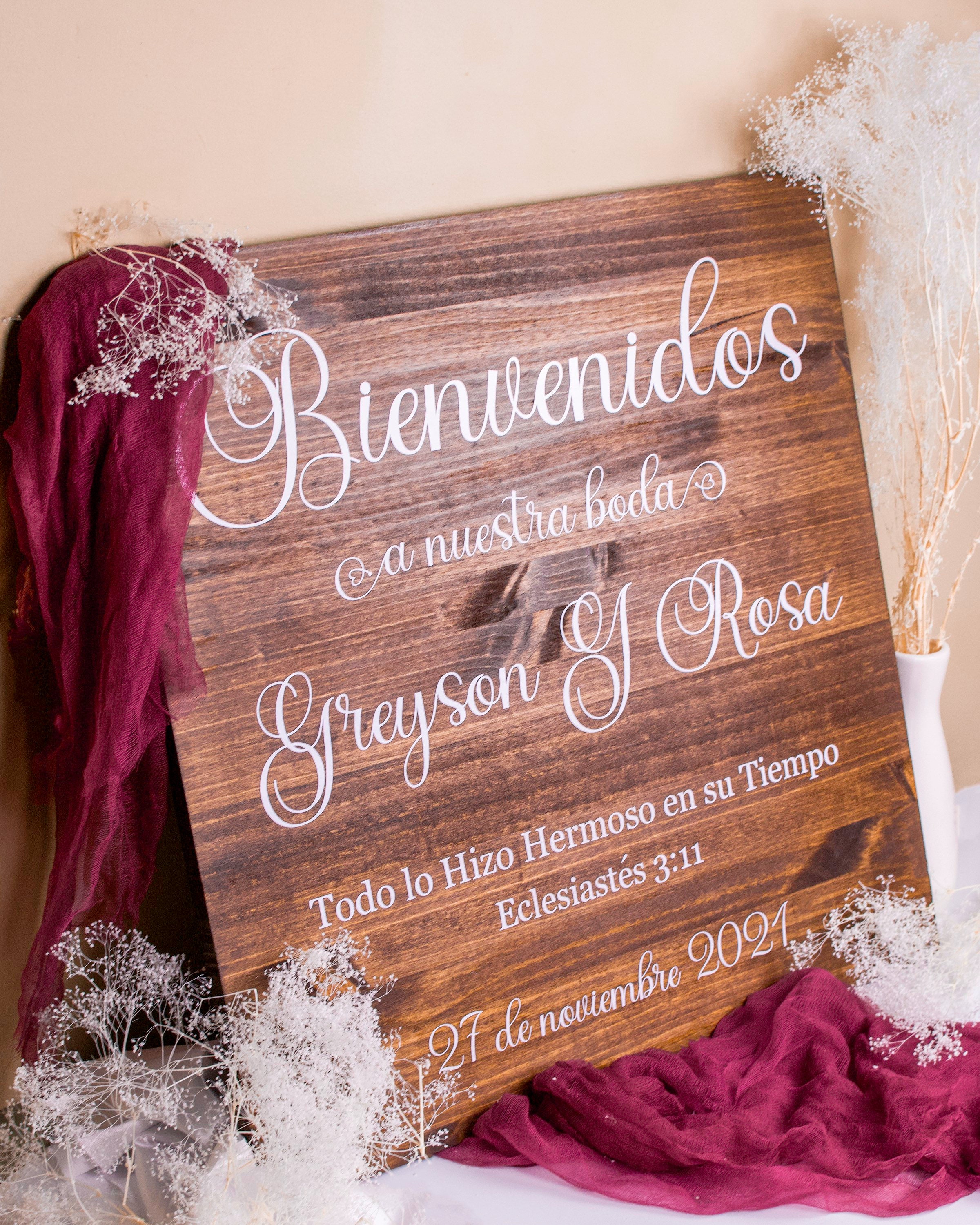 Bienvenidos wedding welcome sign template Mexico agave -  Portugal
