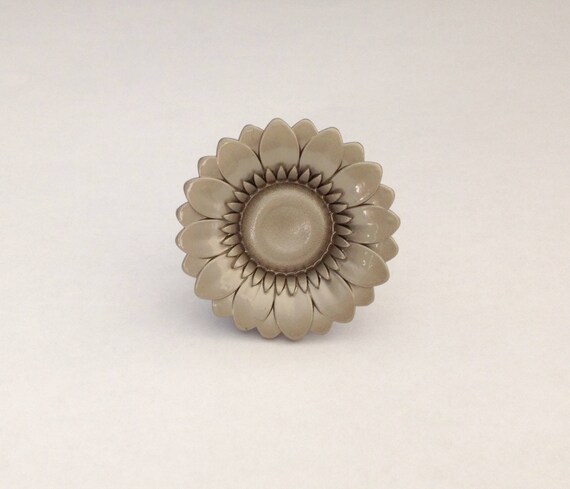 Beautiful Brushed Nickel Sunflower Drawer Pull By Knob Hill