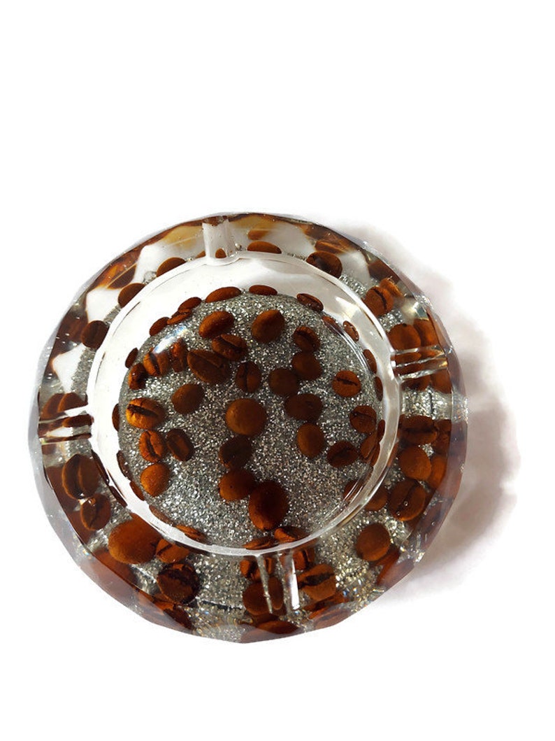 Coffee Ashtray Glitter Ash Tray Resin Ashtray Cute Ashtrays Etsy