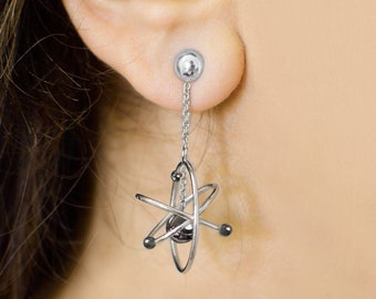 Super Atoms Ohrringe - 3D Atom Ohrringe, Einzigartige Ohrringe, Wissenschaft Geschenke, Wissenschaft Ohrringe, Wissenschaft Schmuck, nerdig Schmuck von Aliame