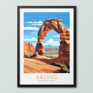 Arches National Park Reise Poster Wand Kunst Druck Arches Poster Arches Druck Arches Kunstdruck Reise Poster Arches National Park Geschenk