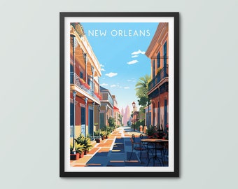 New Orleans Travel Poster Wall Art Print New Orleans Poster New Orleans Print New Orleans Art Print Travel Print New Orleans City Print