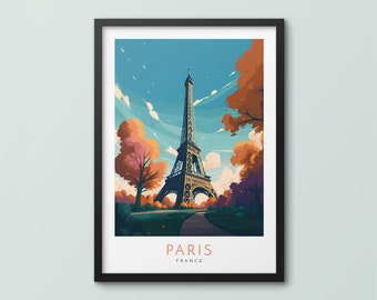 Paris voyage affiche mur Art impression Paris affiche France impression Tour Eiffel Art impression voyage impression Paris ville impression