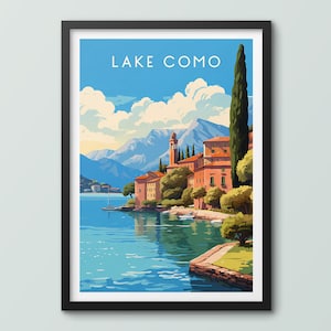 Comer See Reise Poster Wand Kunst Druck Comer See Poster Comer See Druck Comer See Reise Poster Comer See Druck