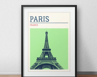 Paris Stadt Print, Eiffelturm Poster, Paris Reise Poster, Paris Reise Print
