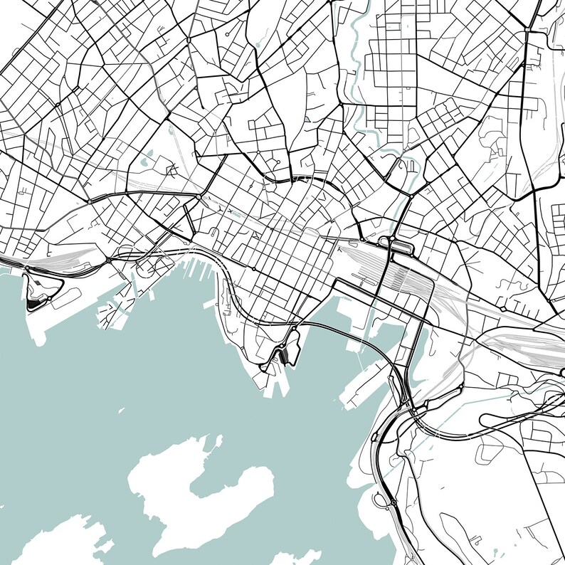 Oslo City Map Printable Street Map Art Oslo Map Print City - Etsy UK