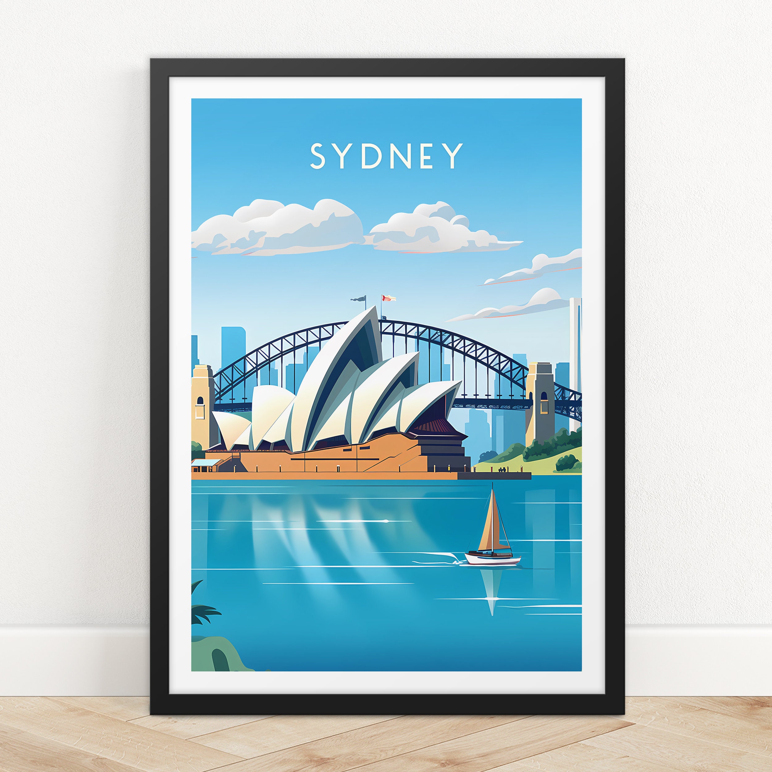 Sydney Poster Travel Print Sydney Sydney Print City Etsy Print Poster Sydney Opera - Wall Art Poster Art Print Sydney Sydney House Travel Print