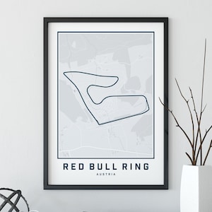 Impression de carte de Formule 1 Autriche, affiche F1, impressions de Formule 1, impression de sport automobile, carte du Circuit du Grand Prix, cadeau pour papa, cadeau de la fête des Pères