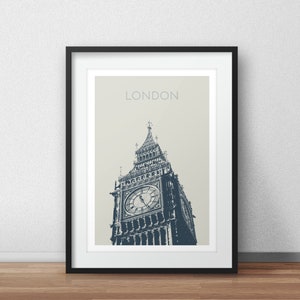 Big Ben London Print: City Travel Poster