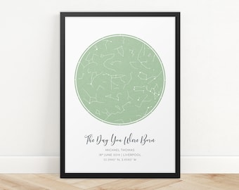 Custom Star Map Print: Anniversary, Wedding, Night Sky Poster