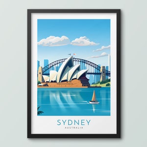 Sydney Travel Poster Wall Art Print Sydney Poster Sydney Opera House Print Sydney Art Print Sydney Poster Travel Print Sydney City Print