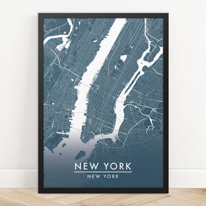 New York City Map Print, Street Map Art, New York Map Poster, New York Map Print, City Map Wall Art, New York Map, Travel Poster, Map Print