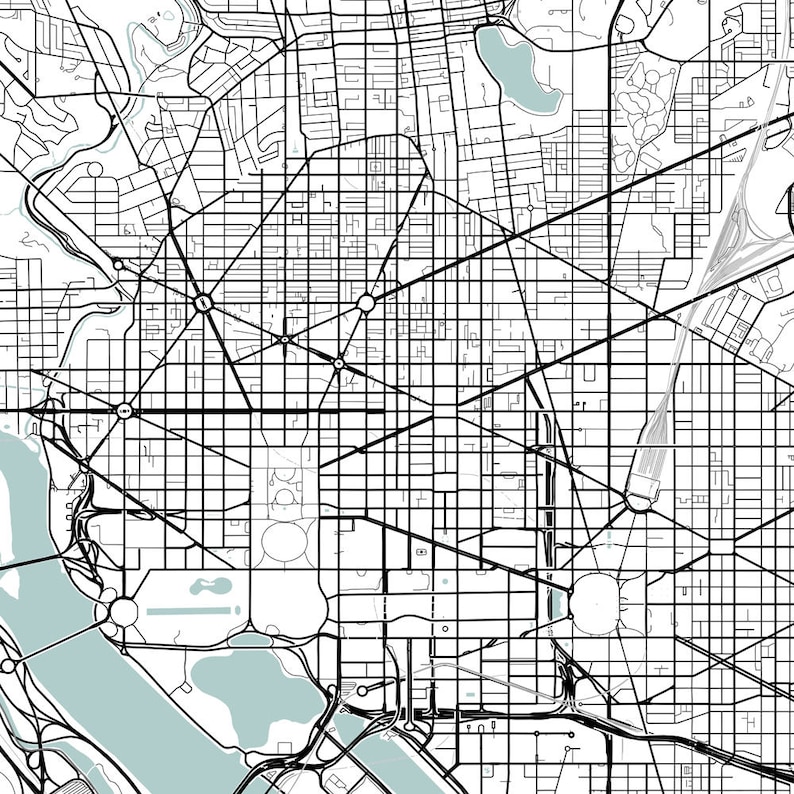 Washington Dc City Map Printable