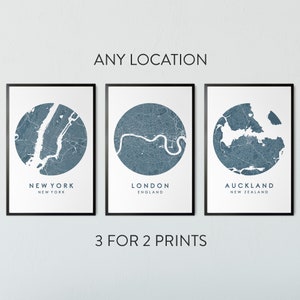 Impresión personalizada de mapas de la ciudad, impresión de cualquier mapa de la ciudad, impresión de mapas personalizados, arte de la pared del mapa de la ciudad, mapa personalizado, cartel de viaje, impresión de mapas, regalo personalizado