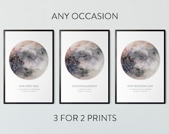Custom Star Map Print: Anniversary, Wedding, Night Sky Poster