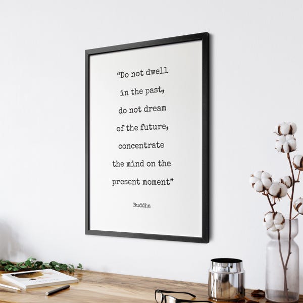 Buddha Quote Print - Typography Print, Quote Print, Inspirational Quote, Motivational Poster, Wall Decor
