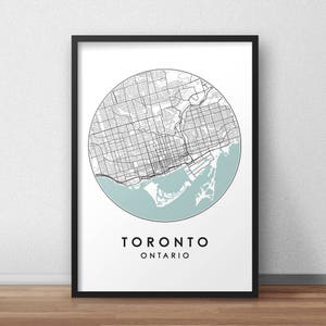 Toronto City Print, Street Map Art, Toronto Map Poster, Toronto Map Print, City Map Wall Art, Toronto Map, Travel Poster, Ontario, Map Print
