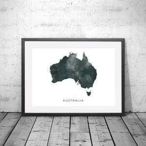 Australien Karte Aquarell Druck, Aquarell Karte Kunst, Australien Karte Poster, Australien Karte Druck, Australien Karte, Reise Poster, Aquarell Karte
