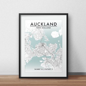 Auckland City Map Print, Street Map Art, Auckland Map Poster, Auckland Map Print, City Map Wall Art, Auckland Map, Travel Poster, Map Print