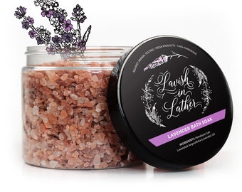 Lavender Bath Salts | Lavender Bath Soak | Natural Bath Salts, Moisturizing Bath Soak, Hydrating Bath Soak