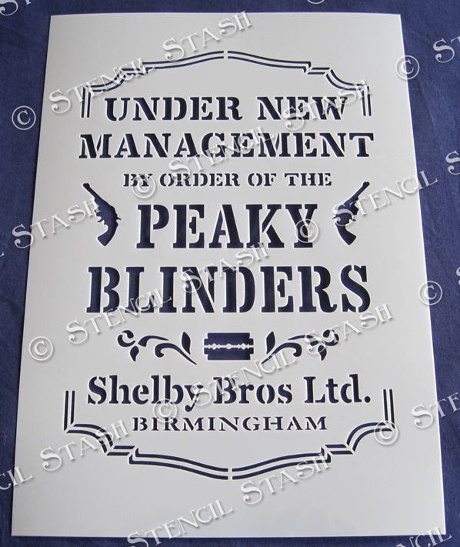 STENCIL peaky Blinders New Management English Etsy stencil-peaky-blinders-new-management-english-etsy