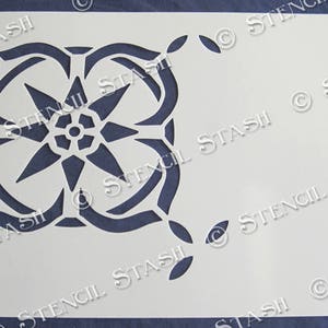 STENCIL 'tile Meknes' 4 Sizes, Moroccan, Furniture, Wall, Floor ...
