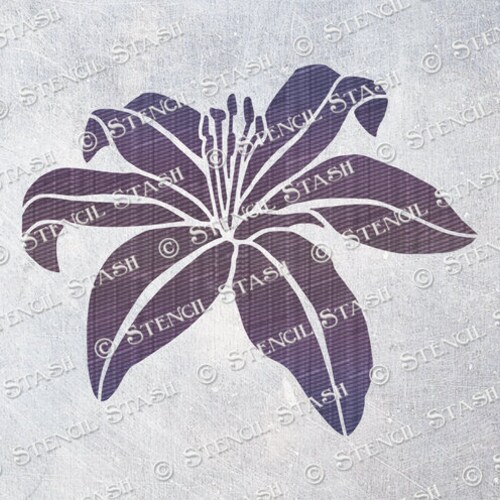 Lotus Flower Craft Stencil Reusable Lotus Stencil by Etsy UK