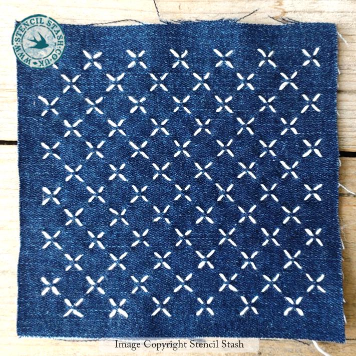 STENCIL 'diamond Lattice' 019 Sashiko Template, Slow Stitching