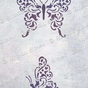 Butterfly Stencil - RE-USABLE 10 x 7.5 Inch