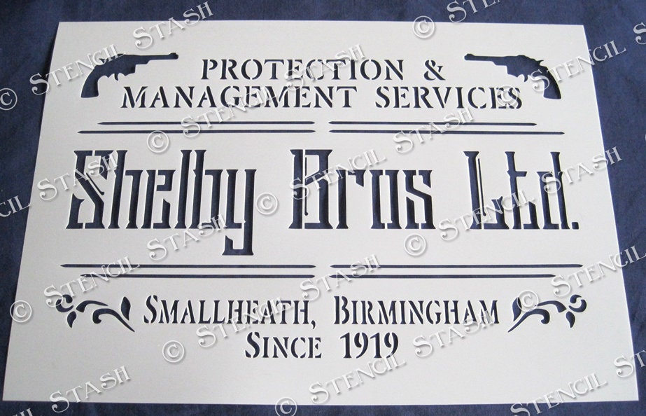 STENCIL peaky Blinders Shelby Bros English Vintage Etsy stencil-peaky-blinders-shelby-bros-english-vintage-etsy