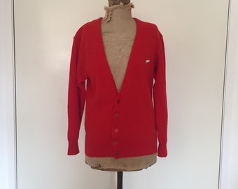 Men's Red Slazenger Cardigan