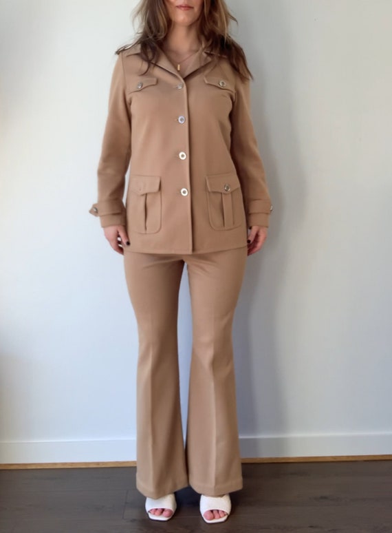 1970s Brown Safari Suit