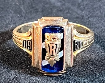 Vintage, 1960, Rothschild Wi. High School, Ladies, 10K Gold Vintage, 1960, Rothschild Wi. High School, Ladies, 10K Gold