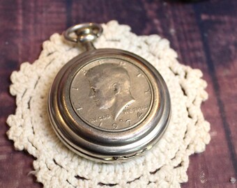 silver dollar pocket watch
