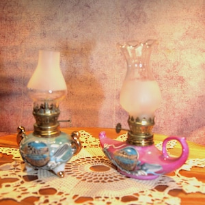 Vintage Mt. Rushmore National Memorial Miniature, Oil Lamp, Made In Japan, 7&#39;, 1960&#39;s   B74-6-29