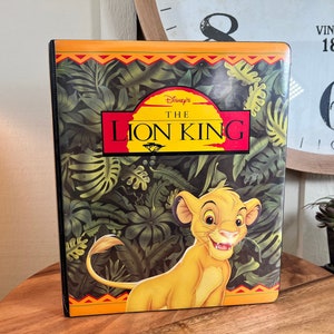 Disney's, Lion King, Trading Card Binder, Álbum, con juego de cartas, Lion King, Little Mermaid, Pocahontas, Beauty & Beast, 1990's B29-2-25
