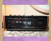 Vintage 1971 Panasonic National IC Premium Model 6493 AM FM Flip Clock Radio, Alarm Clock Radio, Tested, 13 quot B3-6-27