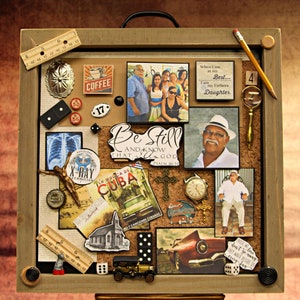 Memory Box, Loved One, Father, Mother, Parent, Vintage Box, Tribute, Shadow Box, Personalized, Made to Order