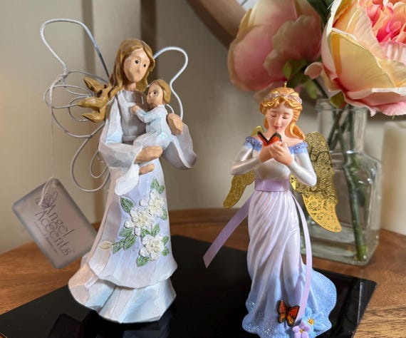 Set of 2, Vintage, Angels, Roman, 8