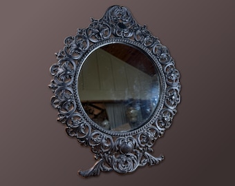 イギリス vintage mirror 鏡 イギリスアンティークらしいウォールミラー 57888 アンティーク家具