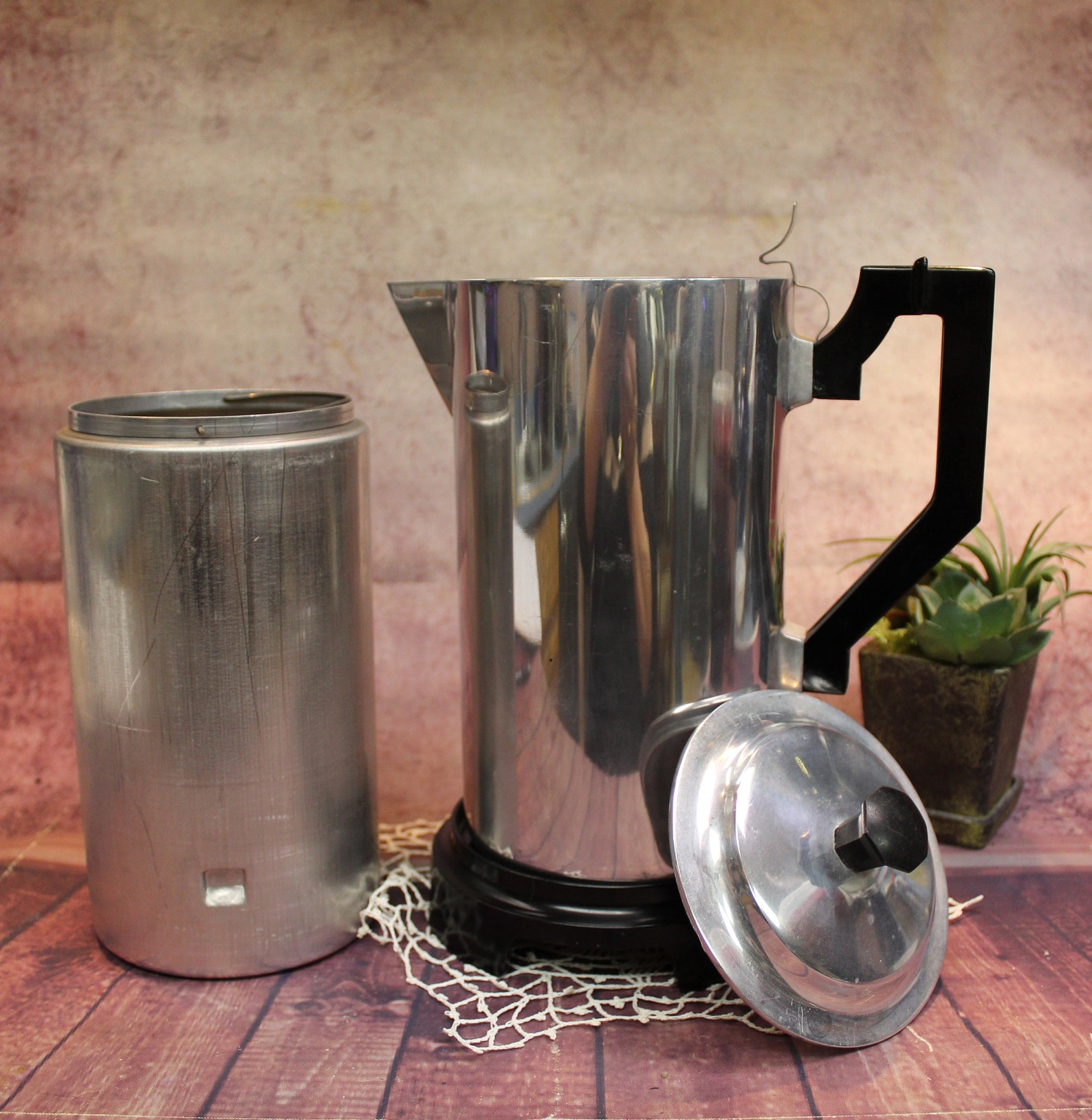 Vintage Aluminum Coffee Pot Miracle Made Cookware Advanced Etsy