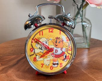 ~80s スターアンドストライプ アメリカ bigbuck サルペット Get Along Gang, Vintage, Retro, 1984, 80's, Westclox, Red, Metal