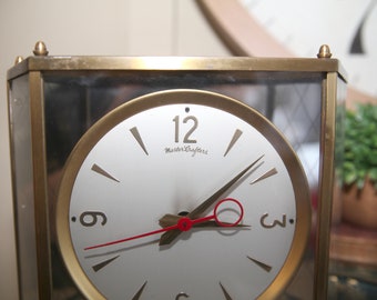 Vintage Master Crafters MCM Brass Electric Clock, Model 911